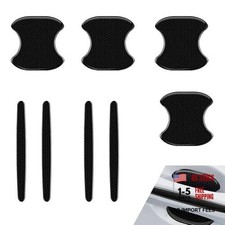 8PCS Car Door Handle Protector, Reflective Car Door Handle Bowl Stickers, Self
