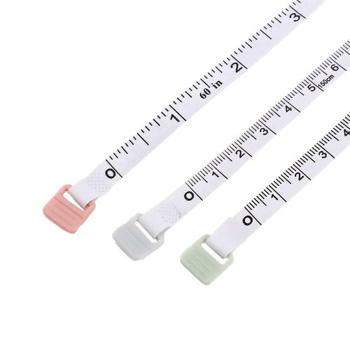 2 Pack 1.5m Small Tape Measure Portable Student Soft Leather Three Measurement - Picture 10 of 21