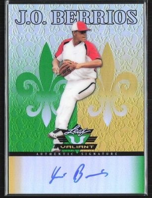 #ad J.O. Berrios Jose 2012 Leaf Valiant Draft Auto #VA JOB Minnesota Twins $7.25