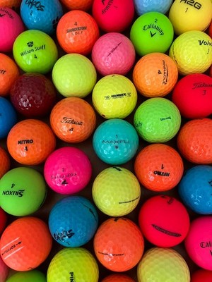 60 (5 Dozen) Multi Color Golf Balls 4A / 5A Excellent Condition Golf Ball Lot