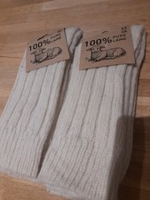 Chaussettes Socks Laine  Chaudes Antitranspirantes 39/42  Nature 3 Paires