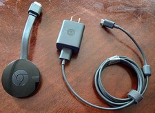 Google Chromecast NC2-6A5 Black Wireless 4K HDMI TV Wi-Fi Streaming Media Player