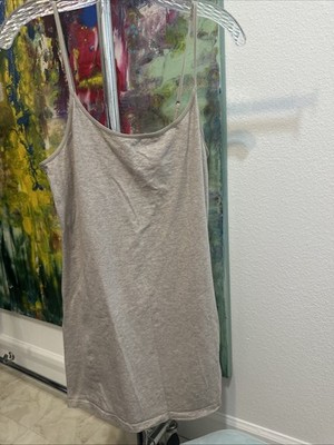 H&M Divided Adjustable Strap Heathered Beige Camisole Size Medium