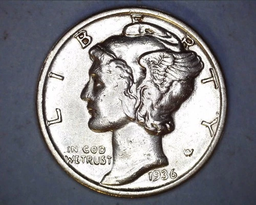 1936 MERCURY DIME*** XF ~ *122-6A