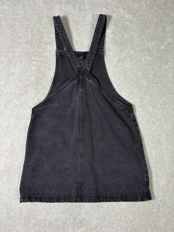 Vestido Adam Levine Botón Delantero Mujer XL Negro Denim Bolsillos Foto 2 de 4