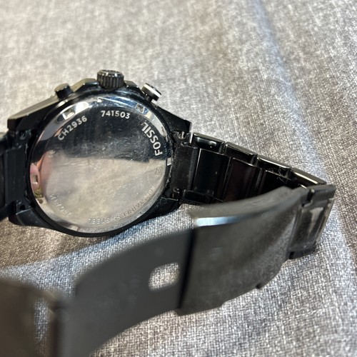 Fossil Men's CH2936 Wakefield Chronograph Black Analog Stainless Steel Watch*** - Picture 7 of 12