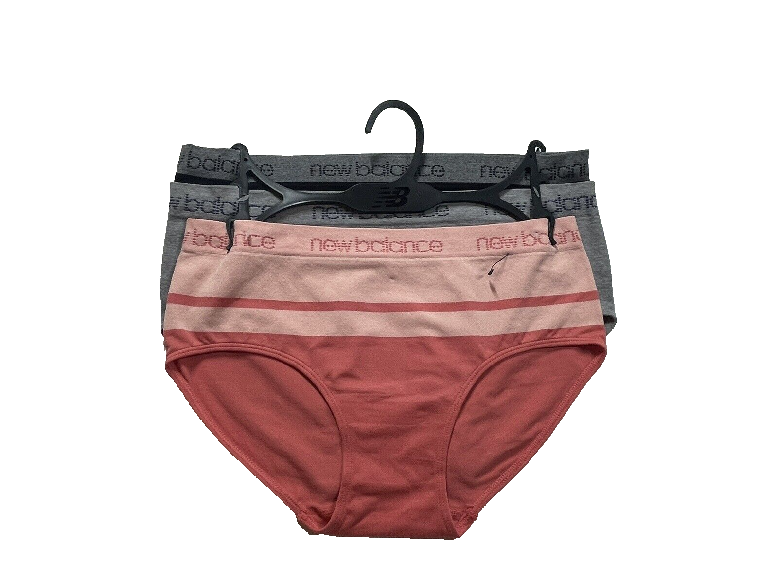 New Balance Hipster Panties Underwear 3Pack Multicolor Size L Gray