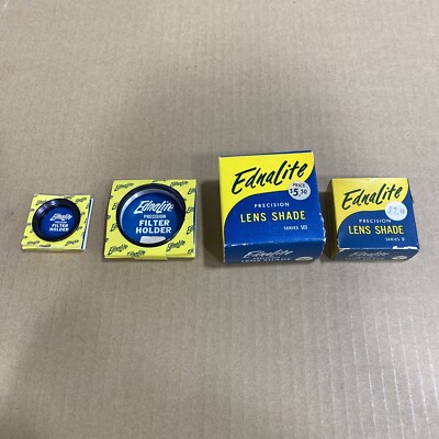 VINTAGE LOT OF EDNALITE PRECISION FILTER HOLDER / LENS SHADE NOS