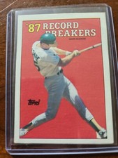 1988 TOPPS MARK McGWIRE '87 RECORD BREAKERS #3 MANY ERRORS LINE/BLEED/TRIANGLE