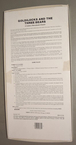 Vintage GOLDILOCKS AND THE THREE BEARS board game - Cadaco 1973 - COMPLETE - Picture 2 of 2