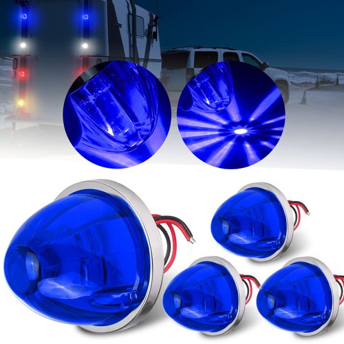 LED Side Marker Watermelon Lights Bulbs Signal DRL Lamp Truck Trailers 12V 24V - Picture 5 of 12