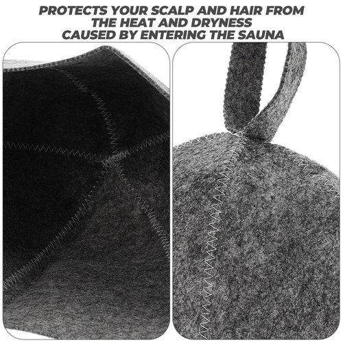 Sombrero de secado de pelo para baño de niñas 2 piezas sombrero de baño sauna cubo sauna sombrero casa sauna - Imagen 10 de 12