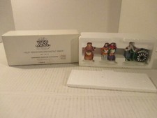 Dept 56 Heritage Village Violet Vender/Carolers/Chestnut Vendor #5580-8 Set of 3