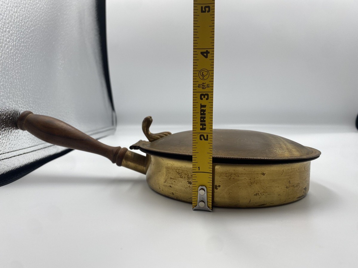 Vintage Brass Silent Butler Crumb Catcher Ashtray Made In Italy 