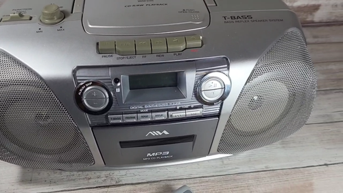Vintage SONY CSD-MP100 CD Stereo Radio Cassette Recorder Remote Tested Works - Video 1 of 1
