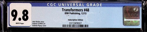 Transformers #48, Andrew Pepoy Variant Cover, 2015 CGC 9.8 - Bild 3 von 4