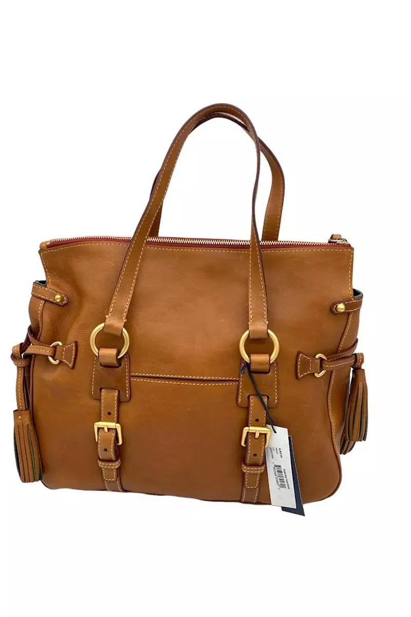 Dooney & Bourke Florentine Tasseled Satchel, Natural