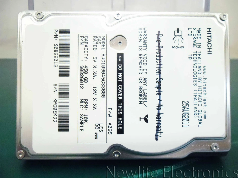 Hitachi HUC109045CSS600 450GB 10,000 RPM 6 Gbps 2.5 in. SAS HDD S0B26012 - Image 2 of 4