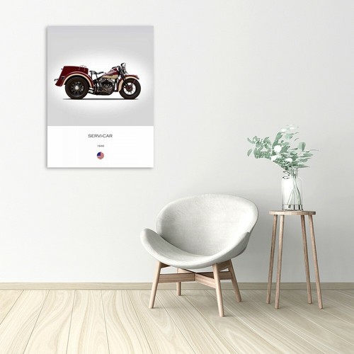 Stampa su Tela su Carta Poster o Quadro Rogan Mark Harley Davidson Servi Car 194 - Imagen 2 de 2