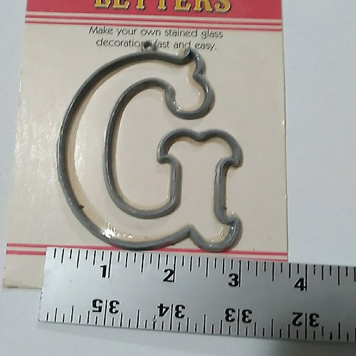 EZE FORM Stained Glass Suncatcher Baking Form Only Letter "G" Vintage NEW - Picture 7 of 7