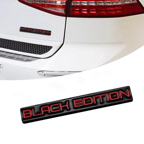 3D Metal Black Edition Emblem Badge Decor Auto Car Trunk Tailgate Decal Decor - Picture 2 of 12