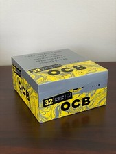 OCB Solaire Rolling Paper Slim Size with Tips 24 Pack Full Box Papers