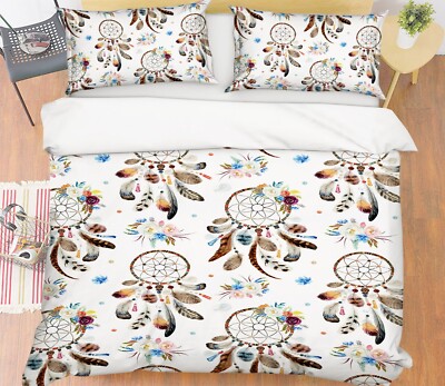 3D Nice Feather Painting KEP313 Bed Pillowcases Quilt Duvet Cover Luna