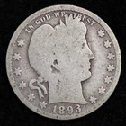 1893-O Silver Barber Quarter GOOD FREE SHIPPING