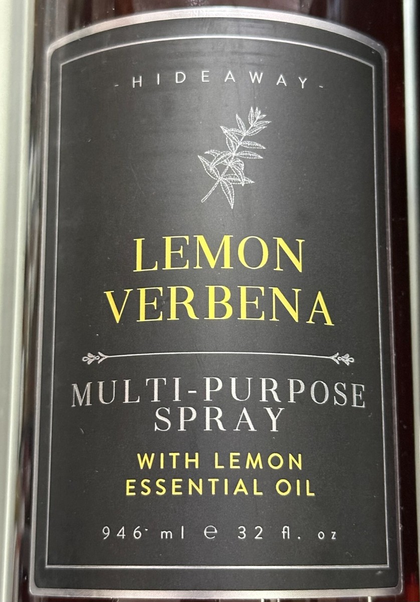 2-Pk) HIDEAWAY ~ LEMON VERBENA Home Kitchen Cleaner Odor Refresher