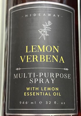 2-Pk) HIDEAWAY ~ LEMON VERBENA Home Kitchen Cleaner Odor Refresher