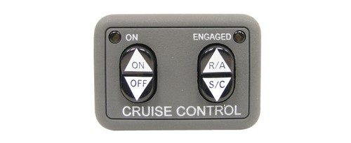 ROSTRA 250-3592 UNIVERSAL DASH-MOUNT CRUISE CONTROL SWITCH w/ ENGAGED LED LIGHTS - Picture 2 of 2