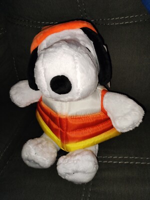 New 2024 Snoopy Halloween Candy Corn Puffer Coat Jacket Plush CVS Exclusive 