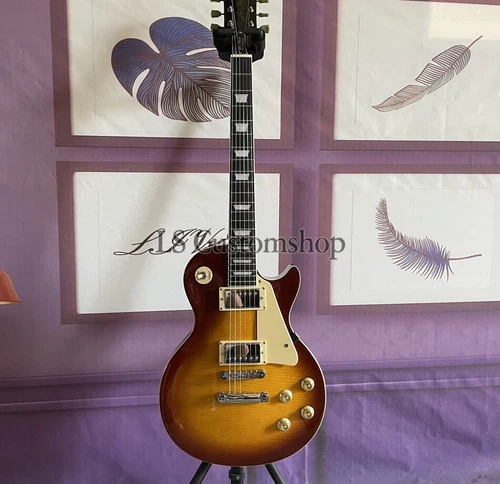 lp Standard 50s Electric Guitar Faded Vintage Tobacco Burst Flamed Maple Top