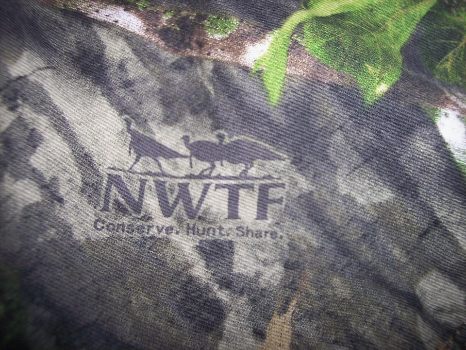 Mens 3X Camo Hunting Shirt Turkey Federation Mossy Oak Camo Shirt Chest Pockets - Image 3 of 4