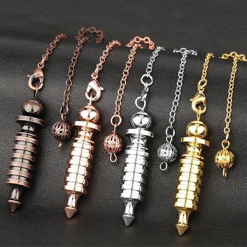 Schrauben Sie Shape Pendule Divination Dowing Heilung Metall Reiki Pendel - Bild 5 von 16