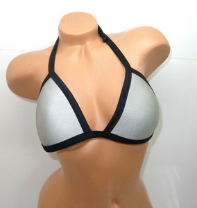 Women-039-s-Body-Glove-Seaway-Love-Triangle-Bikini-Top-Silver-SZ-M