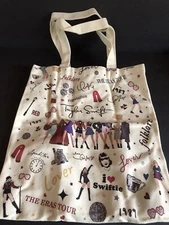 Taylor Swift Canvas/Cloth Tote Bag With Straps - New In Package - 14” X 12 1/2”