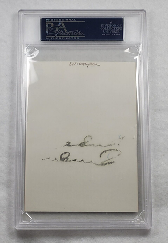 DUKE SNIDER Signed Snapshot Photograph-HALL OF FAME-DODGERS-PSA Slabbed - Picture 4 of 5