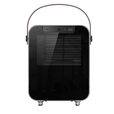 Jonsplus BO100-G Portable, Mini-ITX PC Case with Tempered Glass