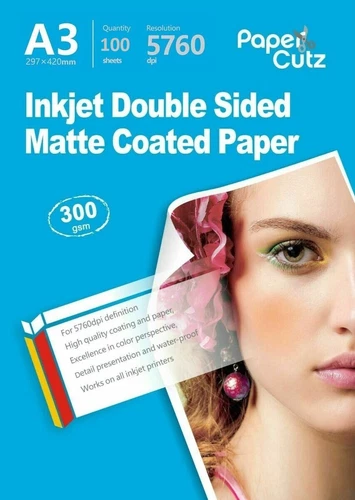 A3 Double Sides Matte Matt Inkjet Photo Paper 300Gsm - 100 Sheets