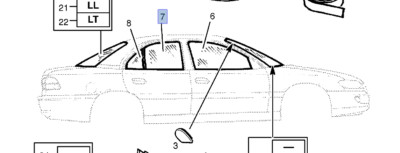 Window Rear Door Left Green Tinted for Opel Vauxhall Omega B 90459513 OEM