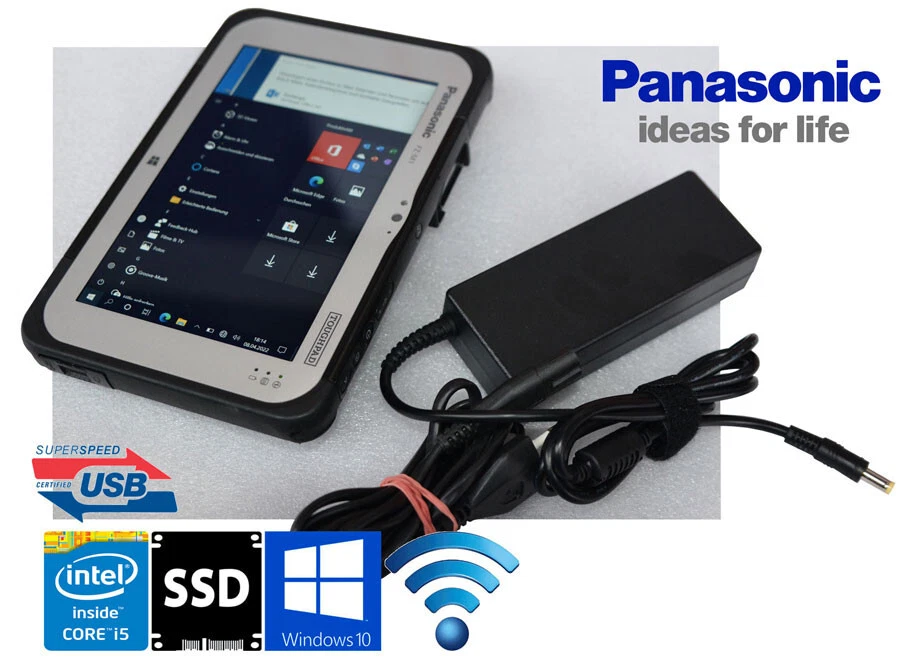 PANASONIC TOUGHPAD FZ-M1 INTEL i5-4302Y CPU 4GB 256GB SSD LTE-4G & GPS SCANNER - Bild 4 von 4
