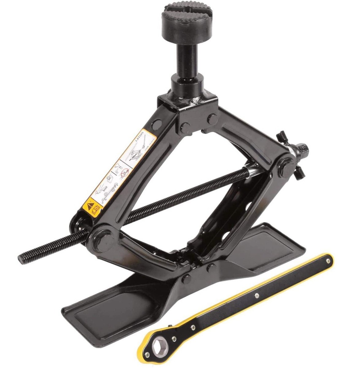 Steel Scissor Jack for Car 1.8 Ton- Oversized Base | Portable