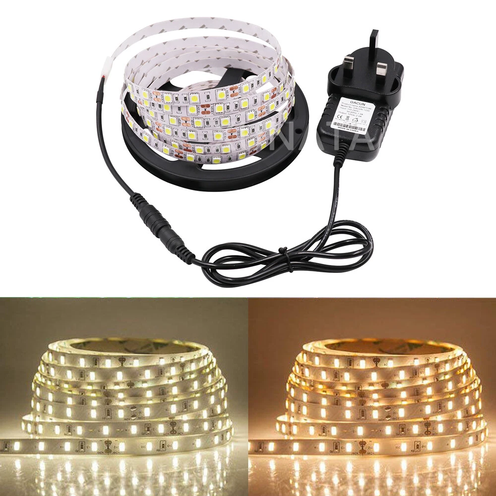 Led strip light 12v sales waterproof 5m roll