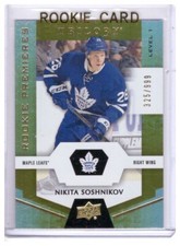 Nikita Soshnikov 2016-17 Upper Deck Trilogy Rookie Card #73 /999