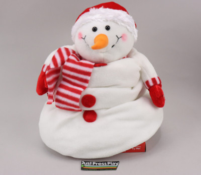 Magic Power Co Musical Motion Snowman Sings Talks Moves Up & Down NOS Working!