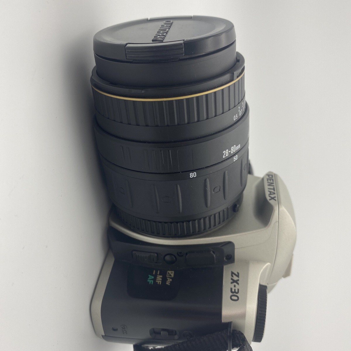 Pentax ZX-30 35mm SLR Film Camera Body + Quantaray 28-80mm Lens
