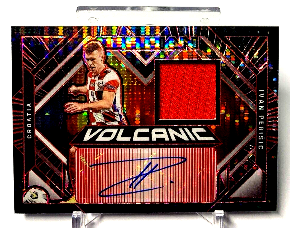 2021-22 Obsidian Volcanic Signatures Electric Etch Red #VM-IP Ivan Perisic /44