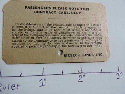 Rare 1915? NYC LI Long Island Sound RYE BEACH Meseck Lines