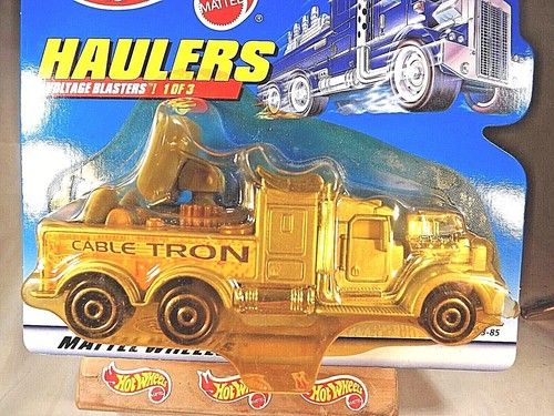 1999 Hot Wheels Haulers Voltage Blasters CABLE TRON Signal Truck Gray/Chrome - Picture 2 of 6
